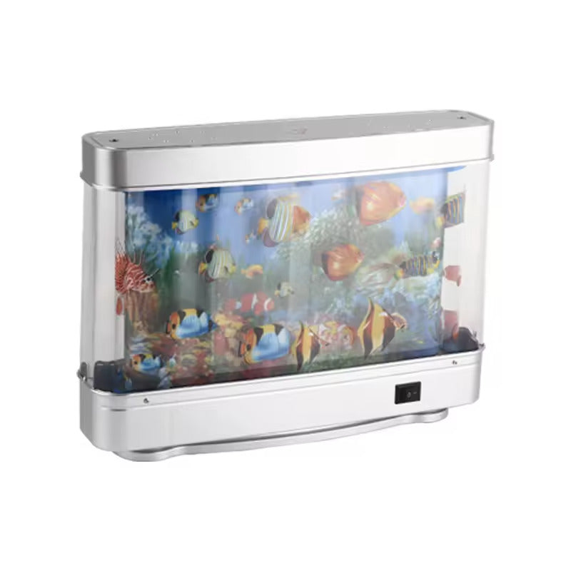 LED Dynamic Artificial Fish Tank Light with Mowing Fish, Decorative Lamp for Home Decoration