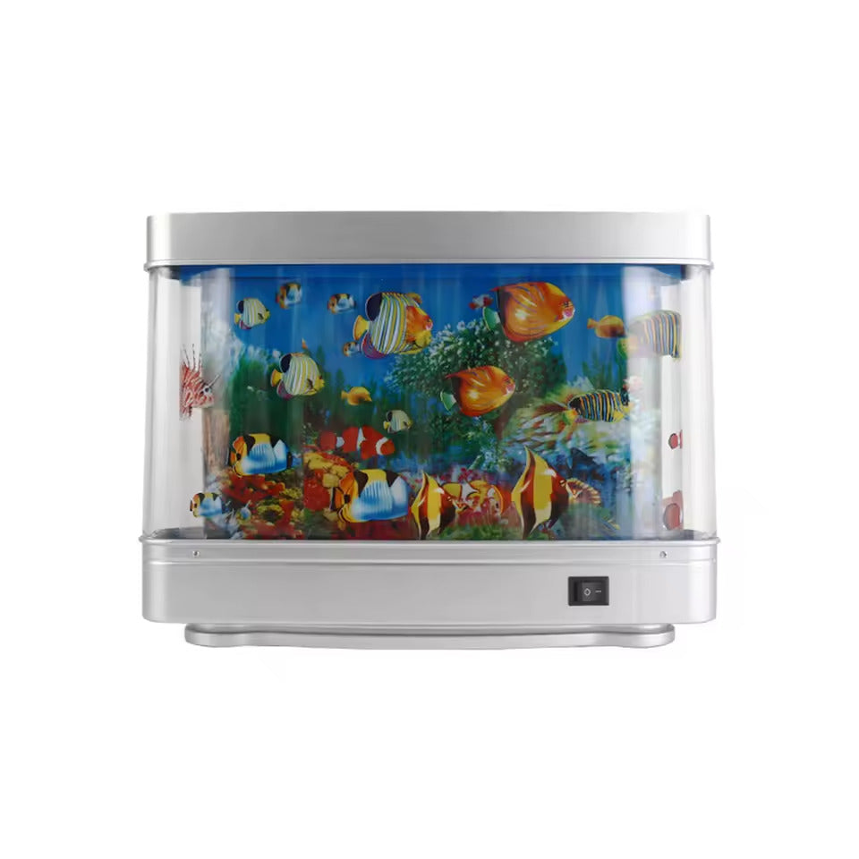 LED Dynamic Artificial Fish Tank Light with Mowing Fish, Decorative Lamp for Home Decoration